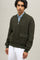 Green Linen Bomber