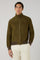 Dark Khaki Suede Bomber
