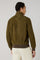 Dark Khaki Suede Bomber