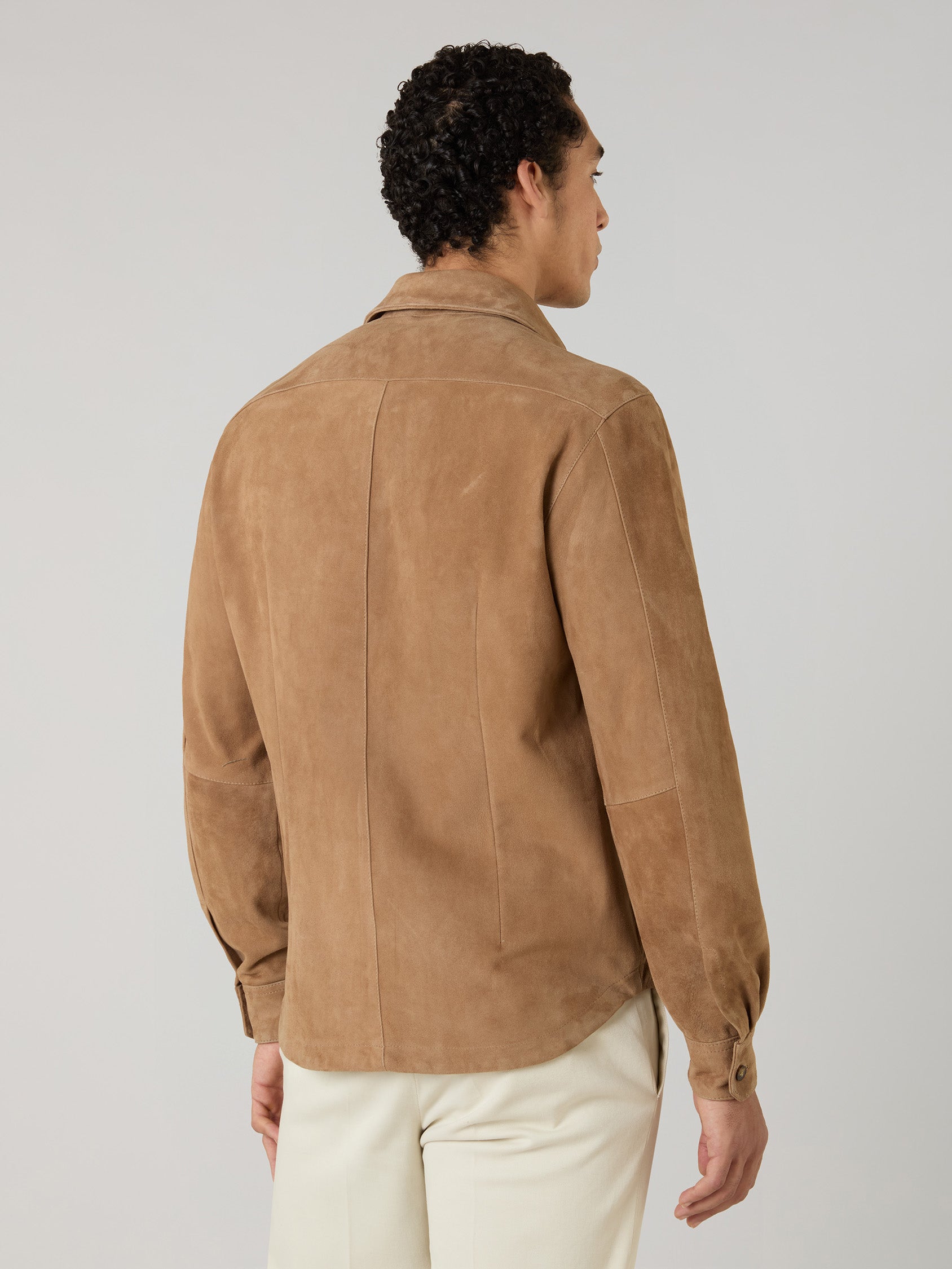 Camel Suede Overshirt