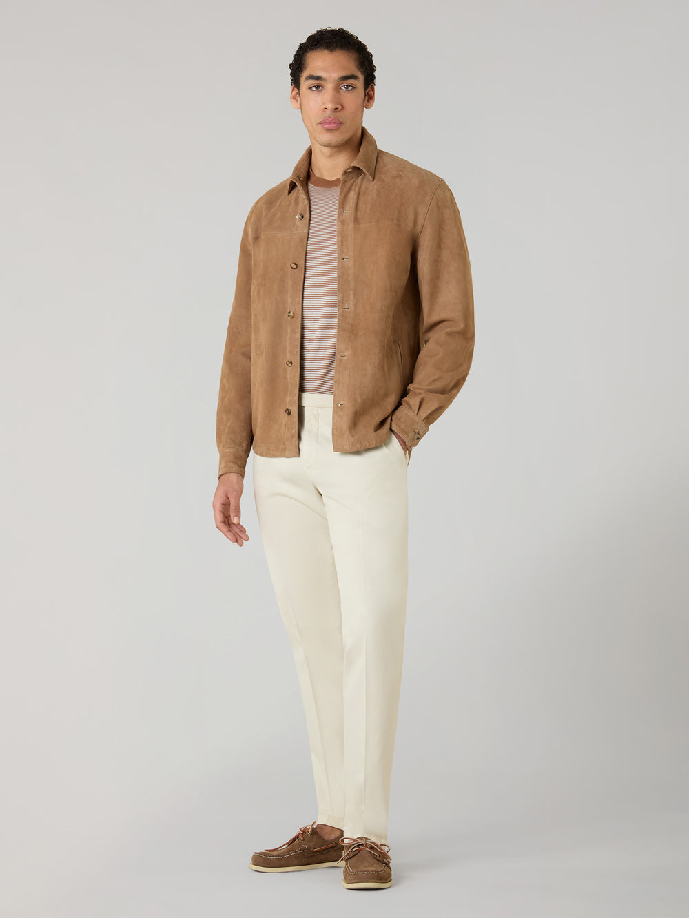 Camel Suede Overshirt