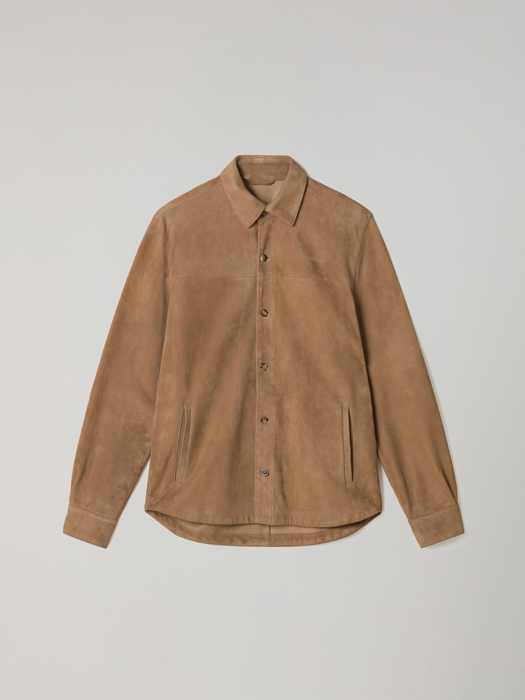 Camel Suede Overshirt