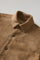 Camel Suede Overshirt