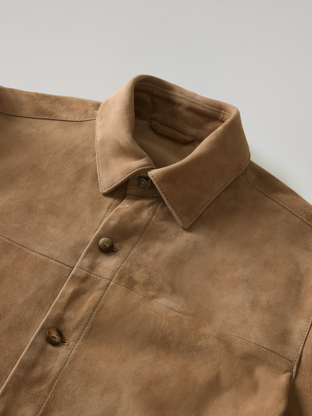 Camel Suede Overshirt