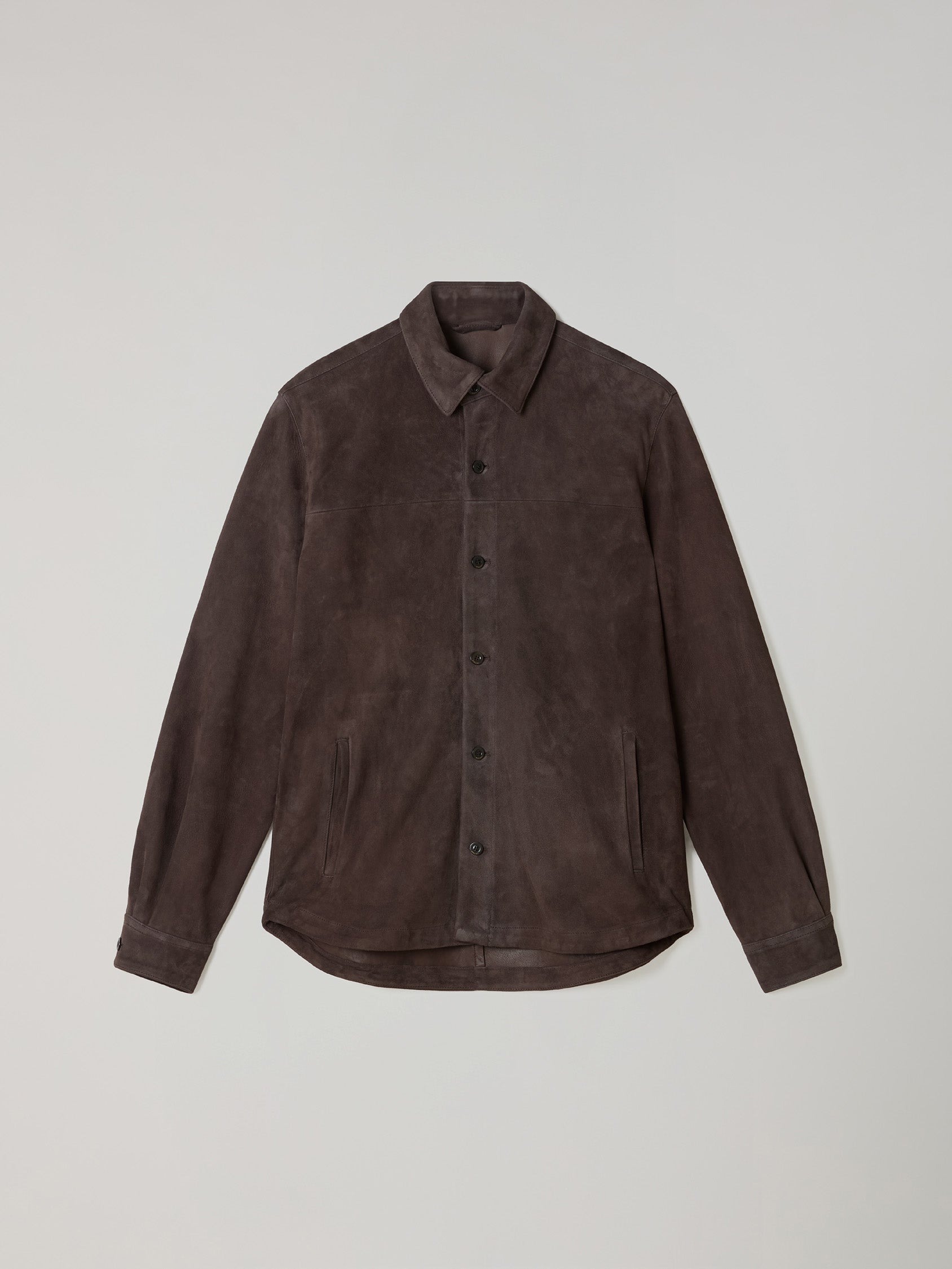 Brown Suede Overshirt