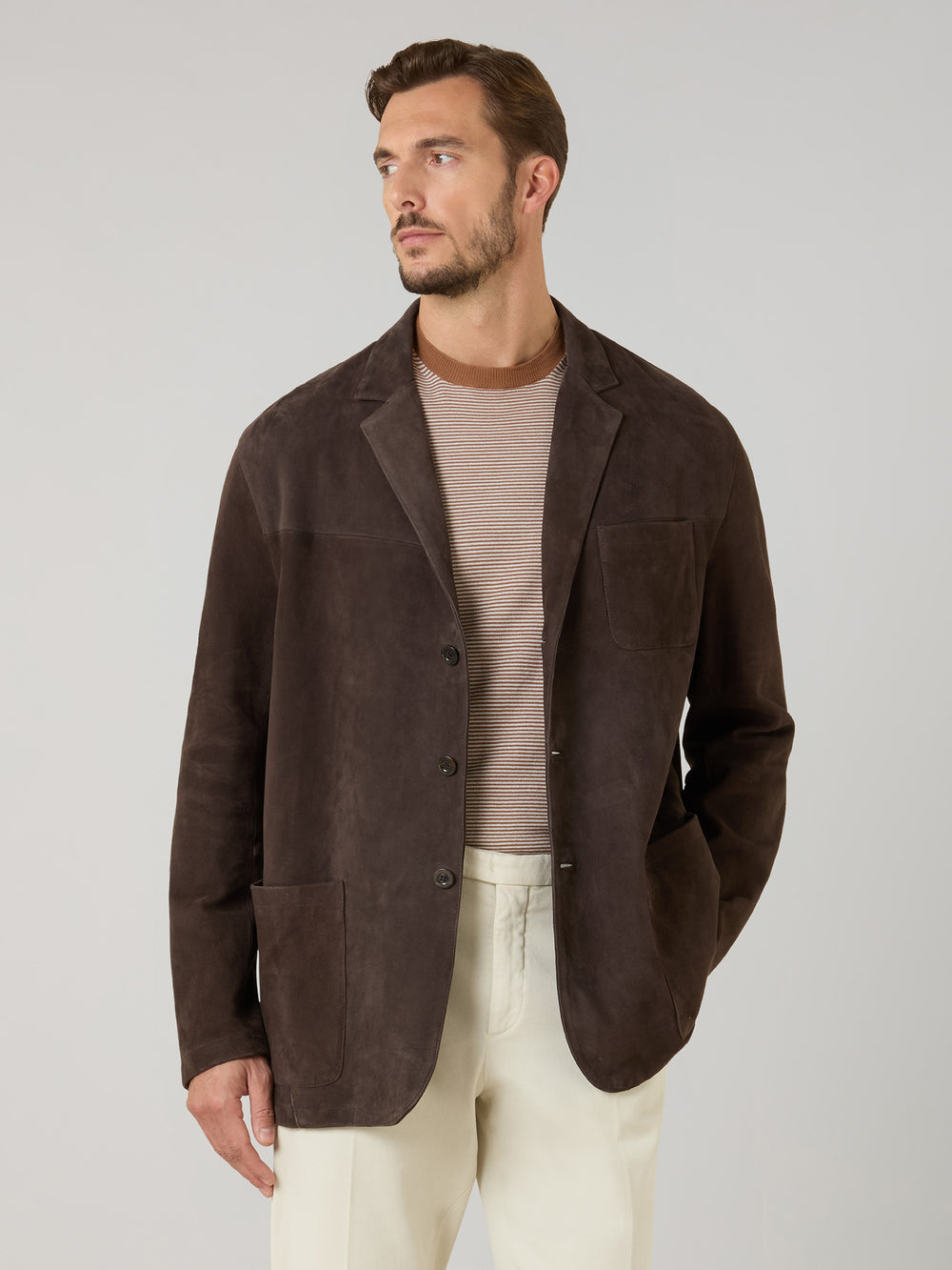 Brown Suede Blazer