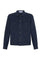 Blue Garment Dyed Cotton Biker Jacket