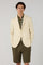 Cream Garment Dyed Cotton Cashmere Satin Dover Jacket