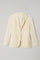 Cream Garment Dyed Cotton Cashmere Satin Dover Jacket