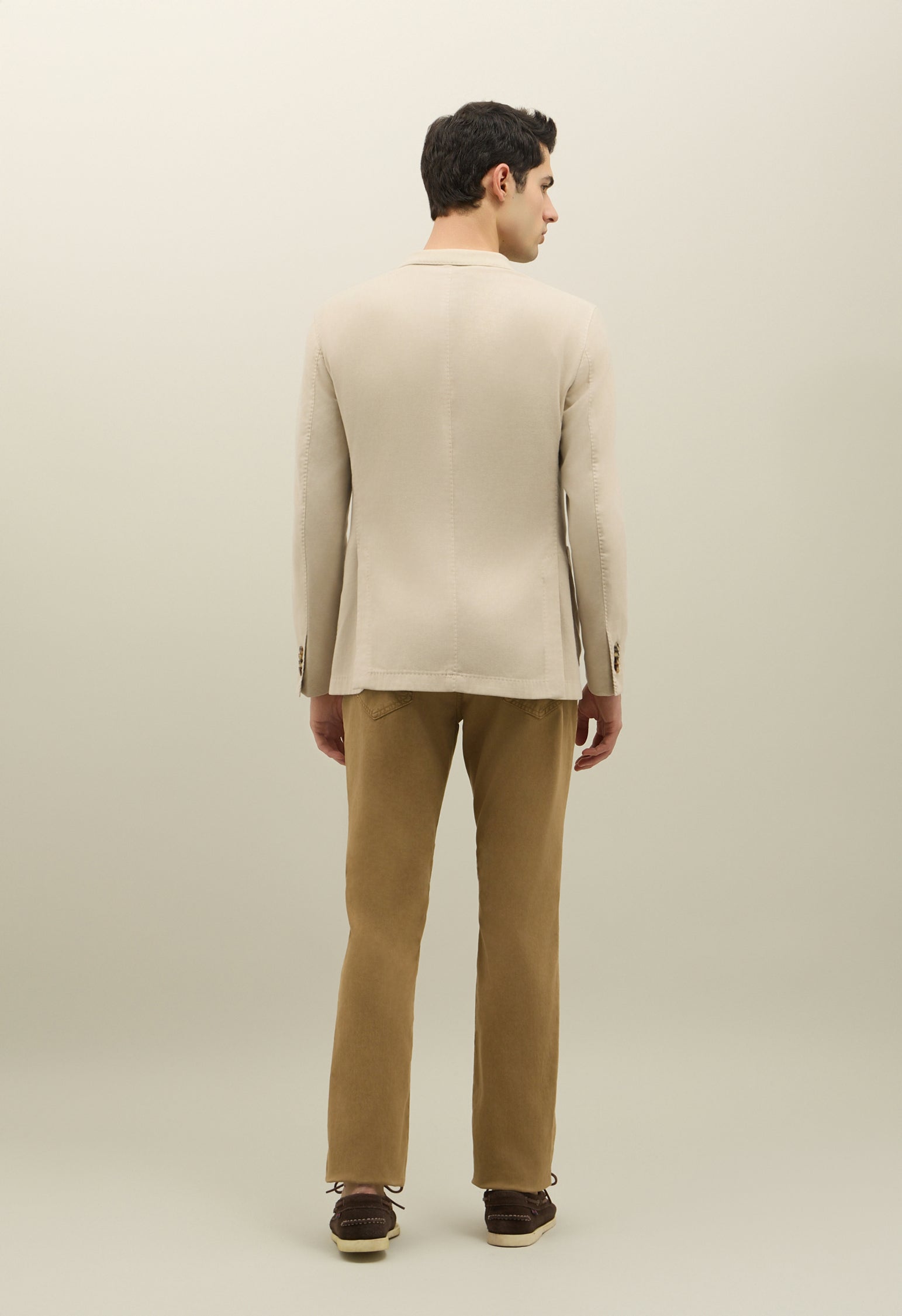 Giacca Dover in misto cotone soft bianco caldo