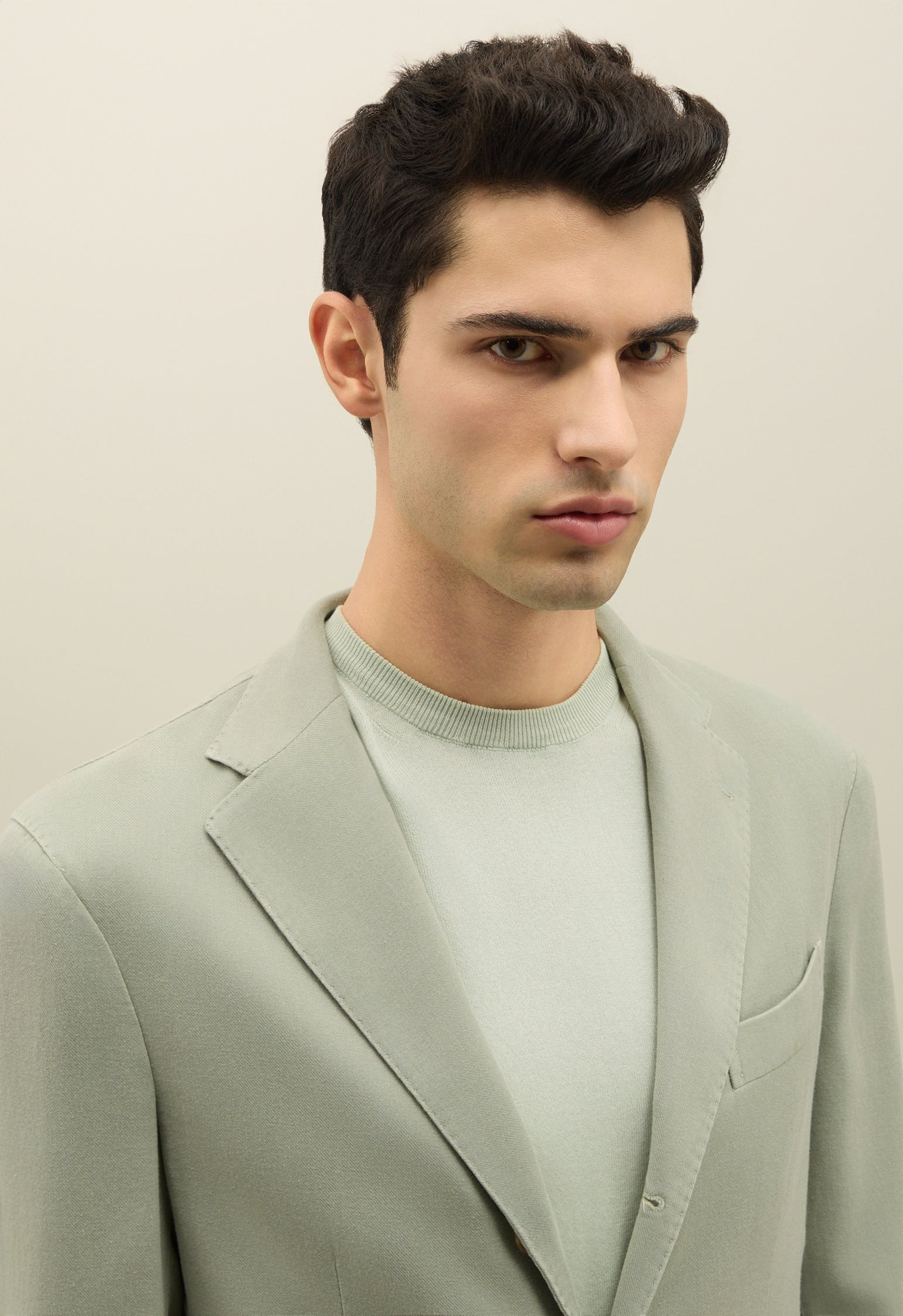 Giacca Dover in misto cotone soft verde