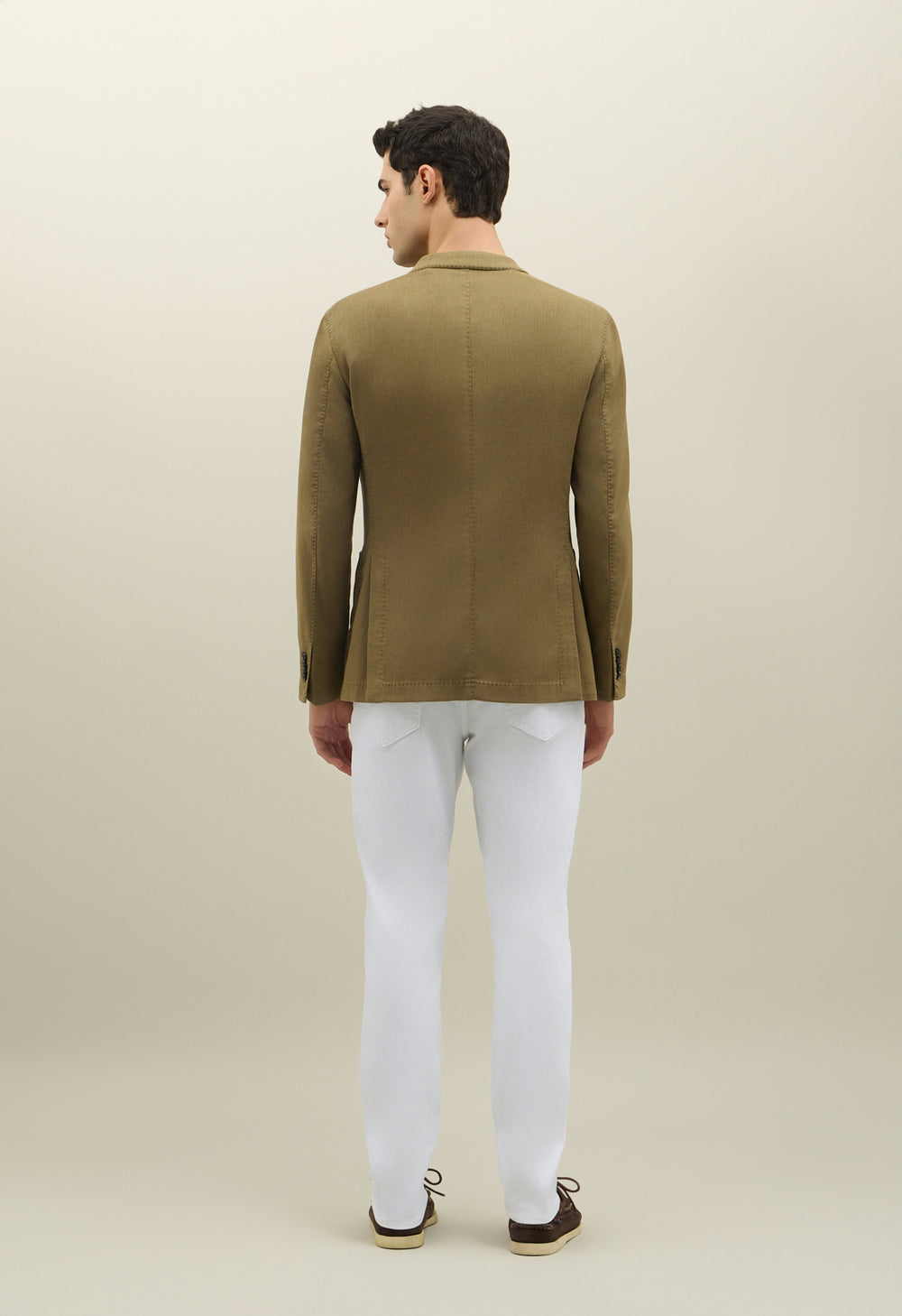 Khaki Blended Soft Cotton Dover Jacket