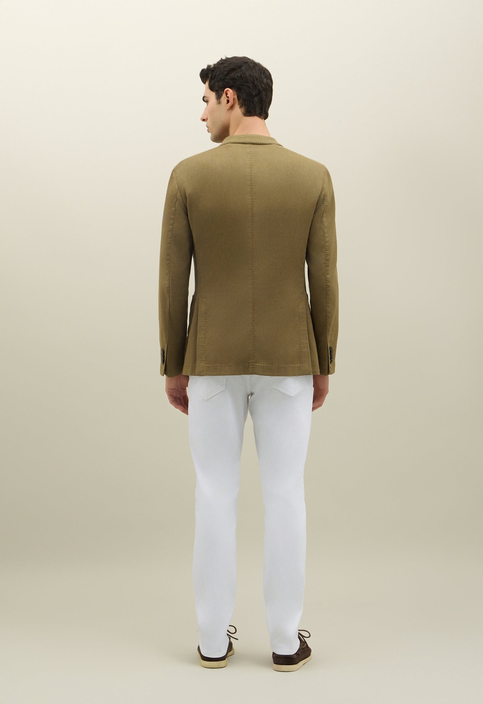 Giacca Dover in misto cotone soft khaki