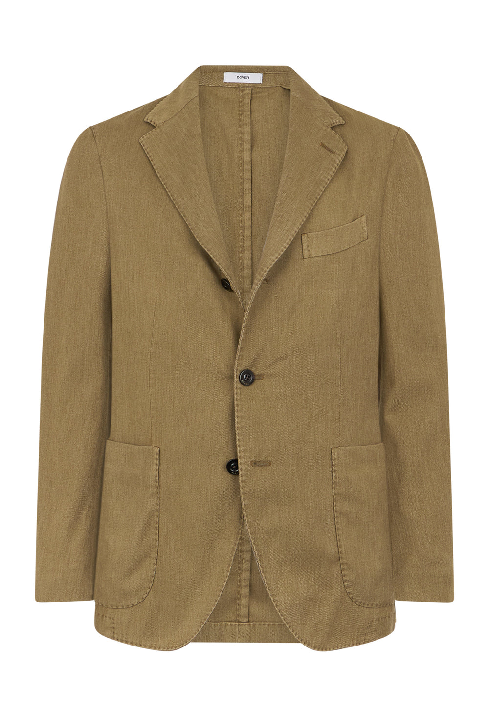 Khaki Blended Soft Cotton Dover Jacket