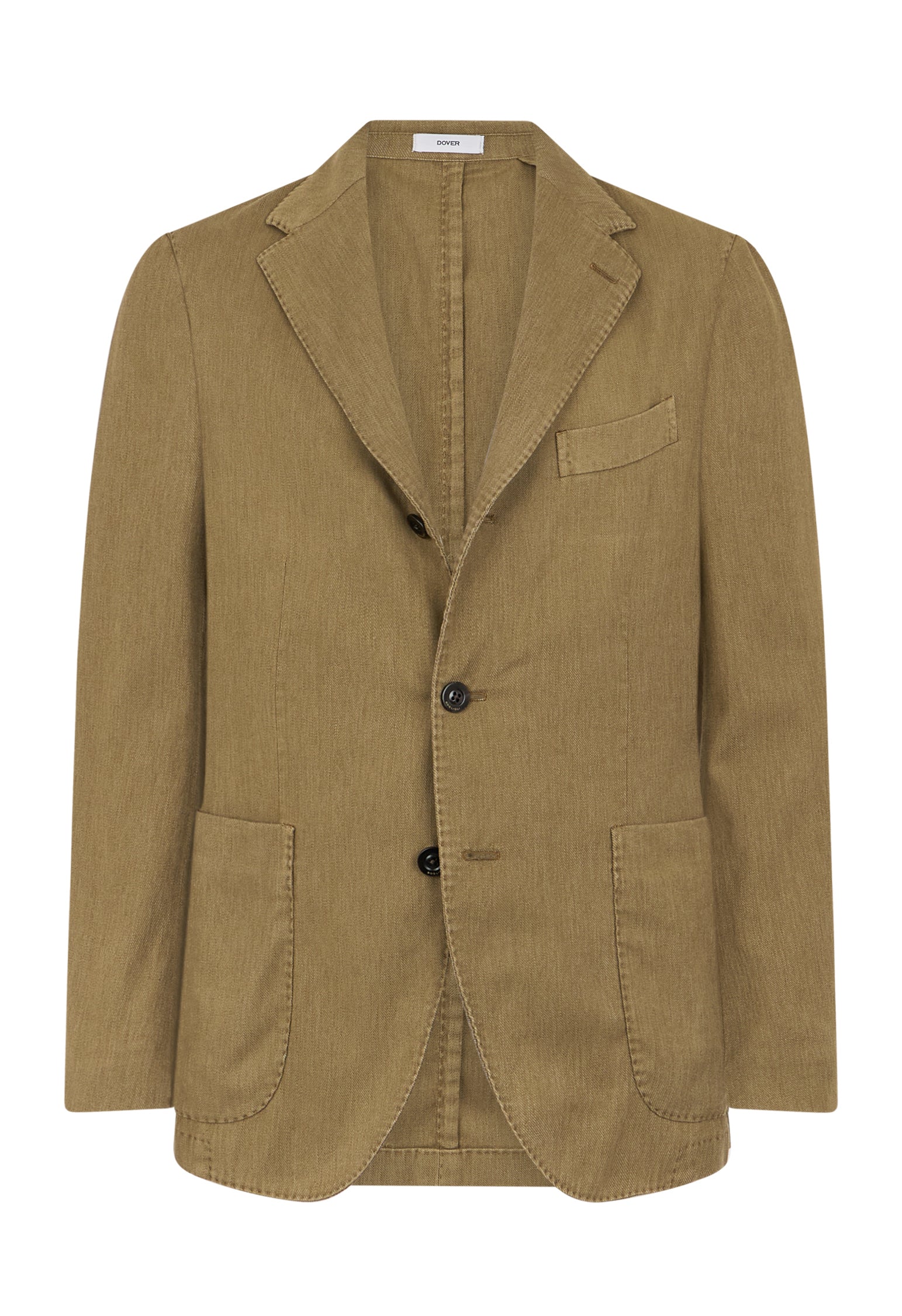 Khaki Blended Soft Cotton Dover Jacket