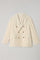 Beige Garment Dyed Linen Double-Breasted Dover Suit