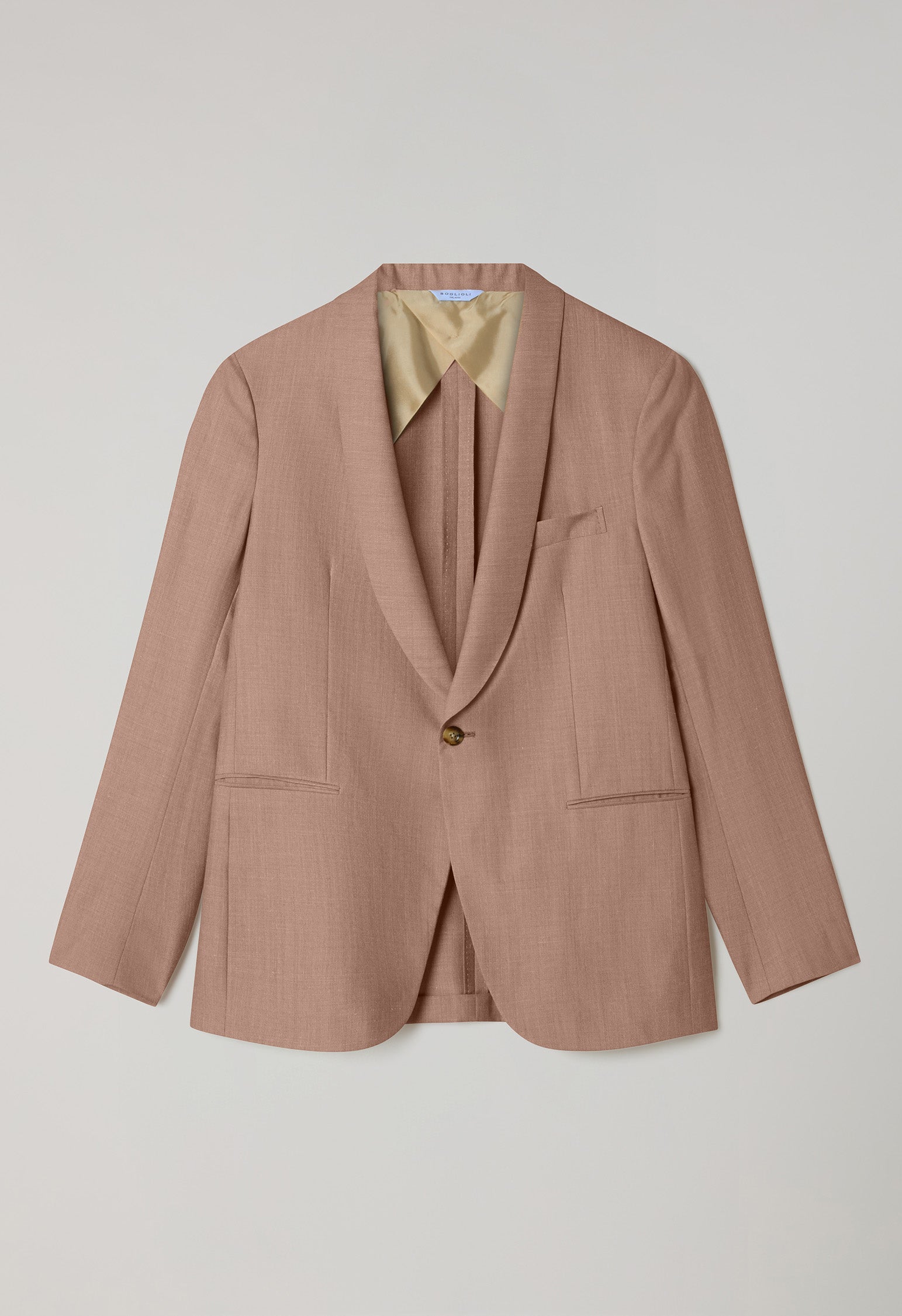 Pink Wool Silk Linen Milano Dinner Jacket