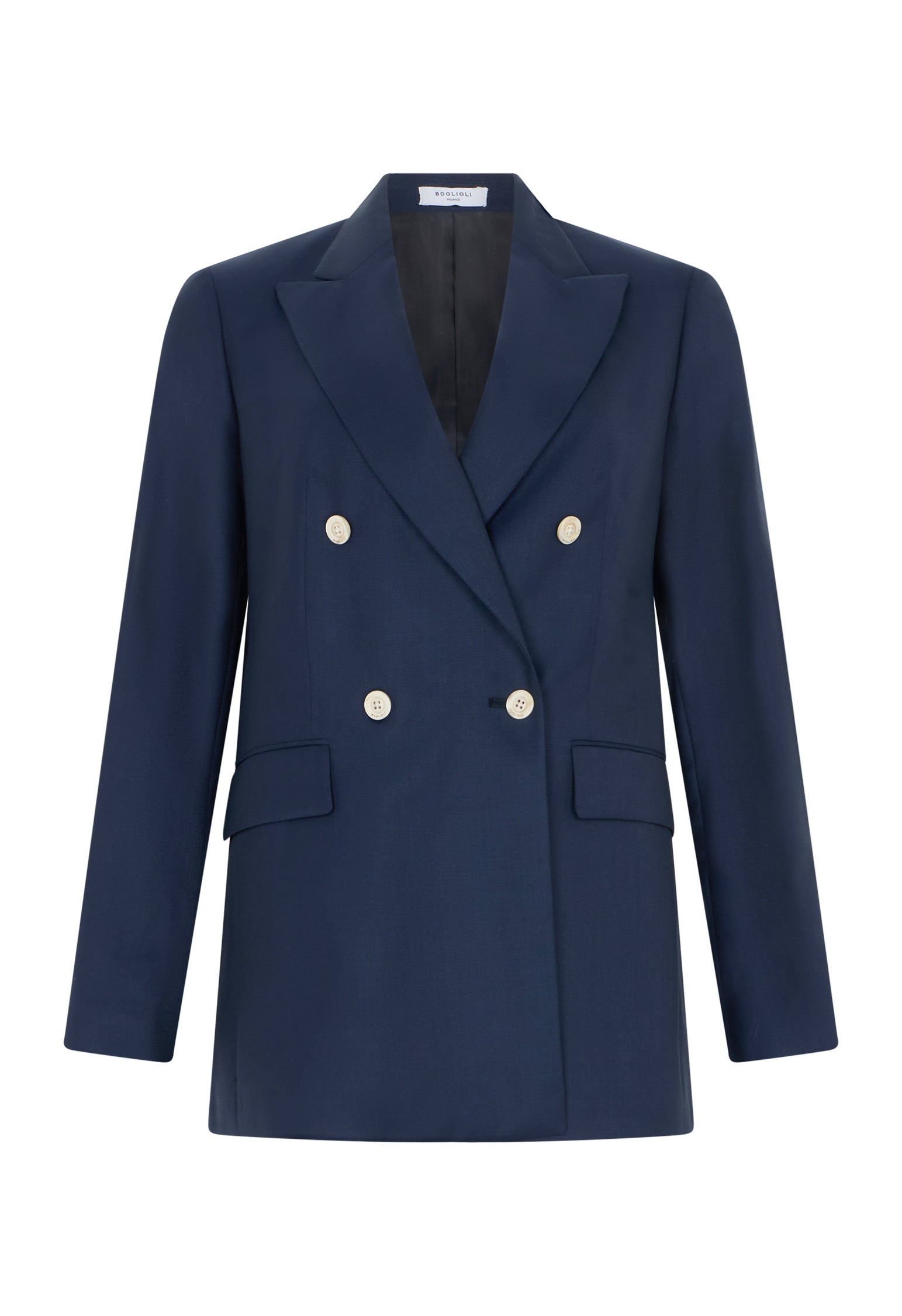Blauer Blazer Bianca aus Woll-Twill
